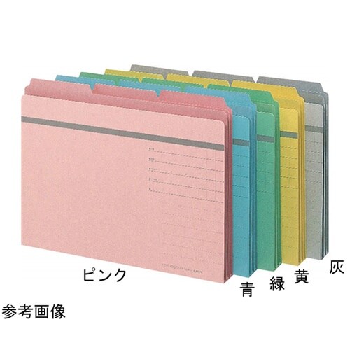 3カットフォルダー 灰 1パック(30冊