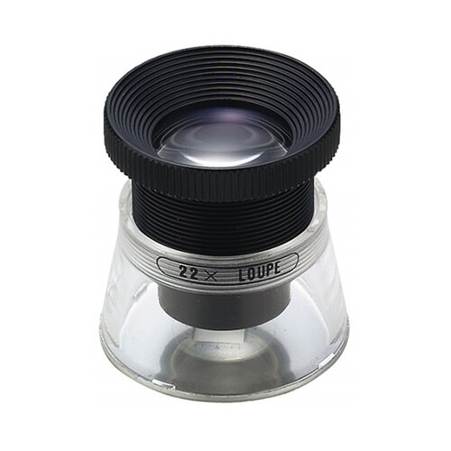 P−22N 0.1mm目盛付ルーペ22倍