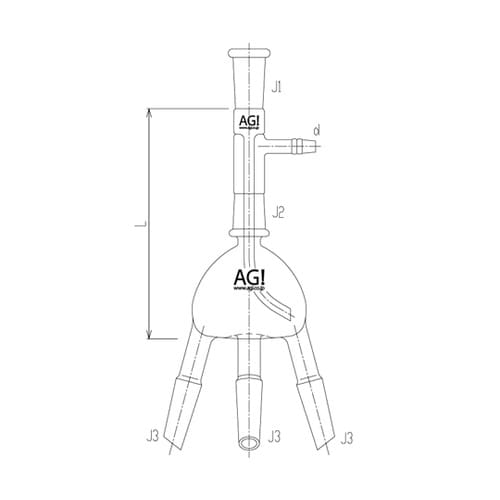 3630−1M 減圧用分岐管 3本足