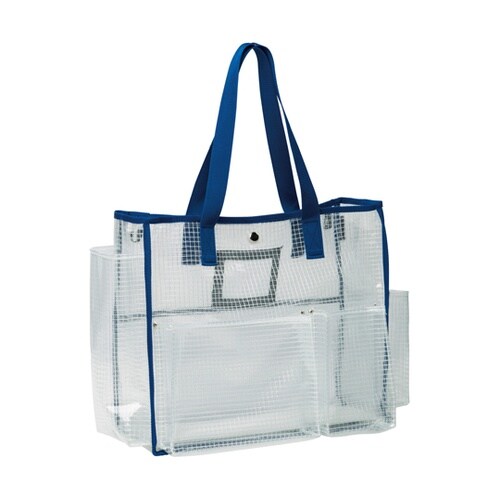 BMトートバックS 透明タイプ ブルー