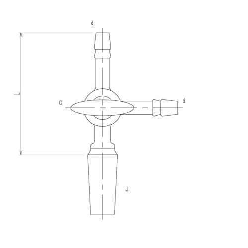 2450−1M 摺付三方コックI型