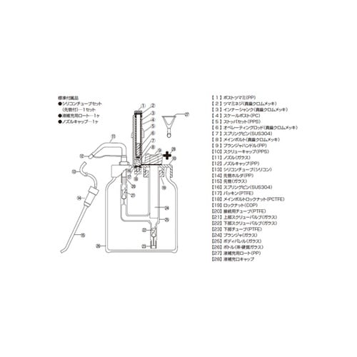 AJ−1100−1 下部PTFEチューブ