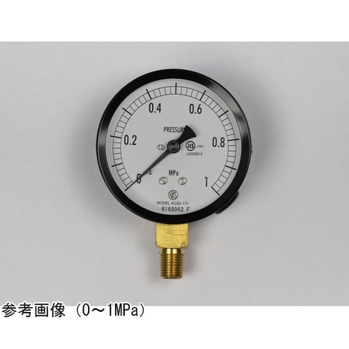 普通形圧力計(Φ75) 立形A枠 1MP