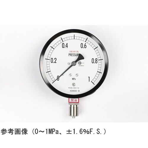 普通形圧力計(Φ100) 禁油 立形A枠