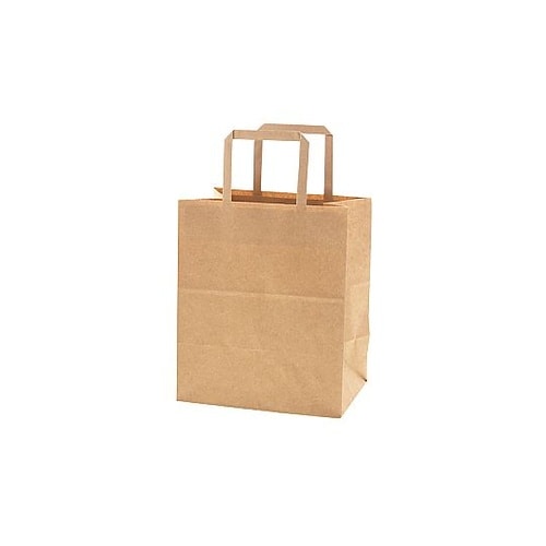 手提げ紙袋 Nフラットチャームバッグ 平