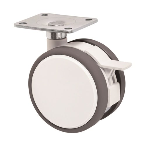 ダストカバー付 双輪キャスター φ75