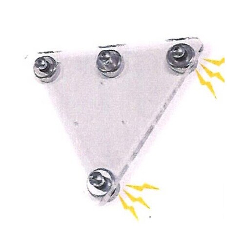 ソーラーセンサーライト用鉄板面マグネット