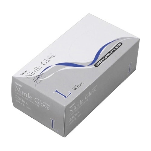 ニトリル使いきり手袋 粉無 250枚×1