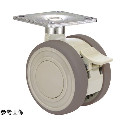 双輪キャスター φ60 自在 ダブルスト