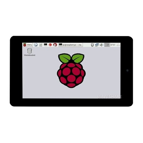ラズパイ用フロントカメラ付7インチタッチ