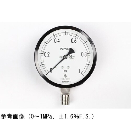 普通形圧力計(Φ100) 立形A枠 0.
