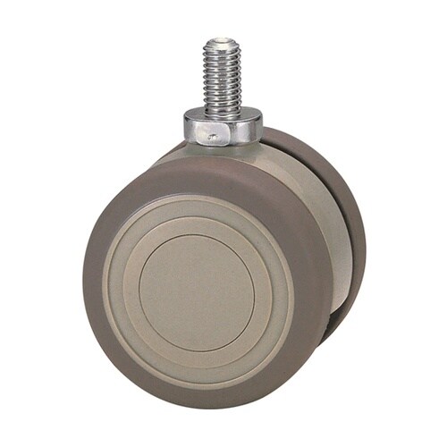 双輪キャスター φ75 固定 ネジ式 T