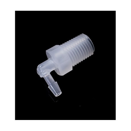 PP R1/4オスネジ付きL型アダプター