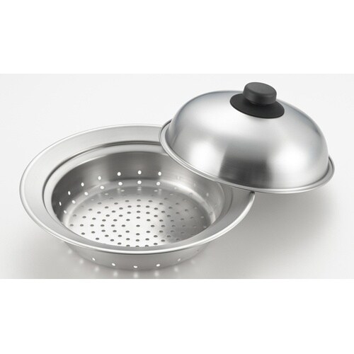 鍋 蒸しプレート フタ付20−22cm