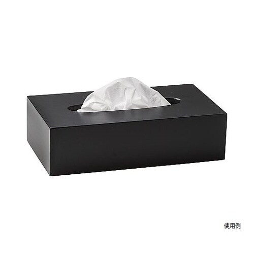 えいむ 木製ティッシュケース(大)ブラッ