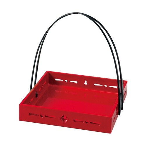 5.5京すかし手提盛器 赤二度塗り 55