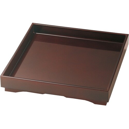 8寸 山路盛器 消し溜/裏黒塗 5103