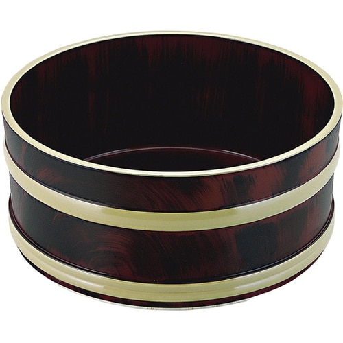 やすらぎ風呂桶 チーク刷毛目 14020