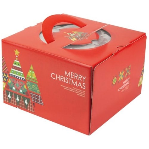 ケーキ箱 カラフルツリー6号 100枚