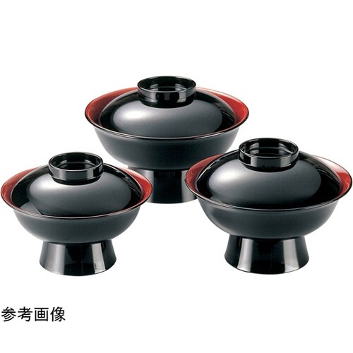 6.5寸 飛龍椀(蓋親)黒内朱 3310