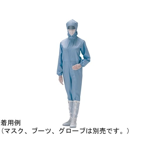 作業服 クリーンウェア フード一体型つな