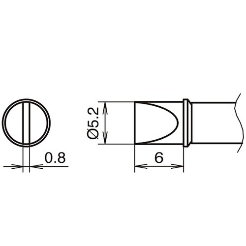 こて先5.2D型 400℃ FX−100