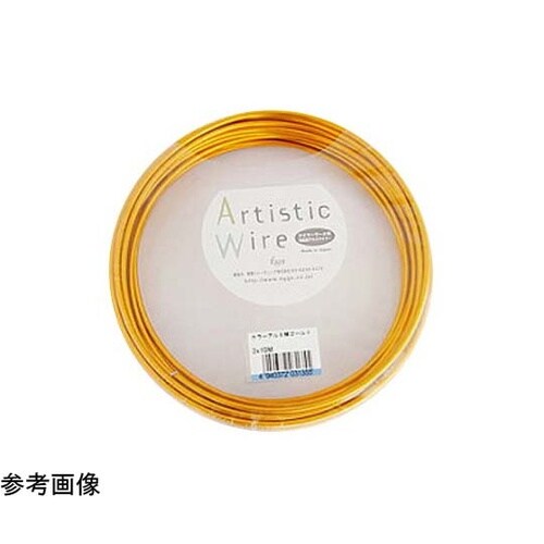 カラーアルミ線 ゴールド 2.5×10m