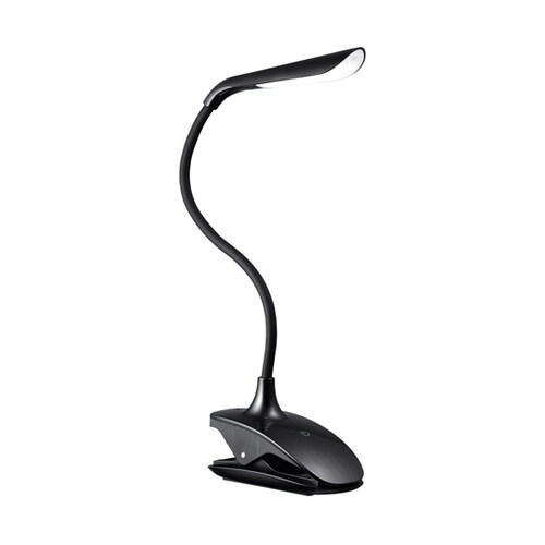 調光式フレキシブルクリップライトブラック