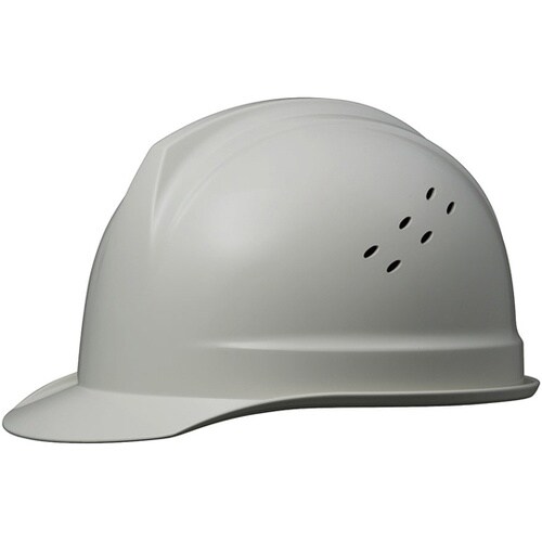 ABS製ヘルメット(通気孔・KP) グレ