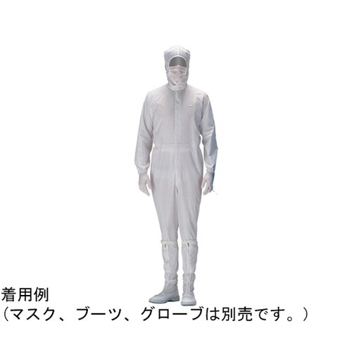 作業服 クリーンウェア フード一体型つな