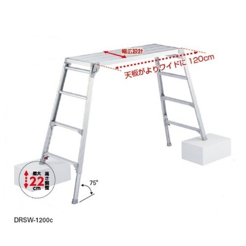 脚部伸縮足場台 DRSW−1200C