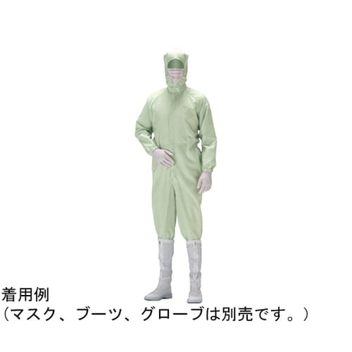 作業服 クリーンウェア フード一体型つな