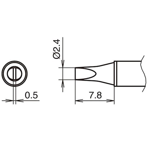 こて先2.4D型 450℃ FX−100