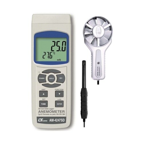 SDカード付メタルベーン風速風量計 AM