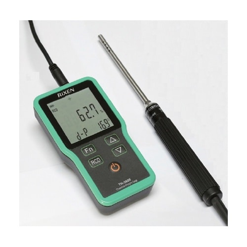 防水型デジタル温湿度データロガー付 TH