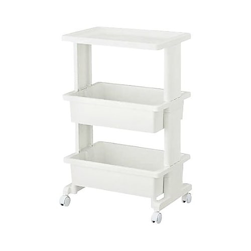 リセテーブルワゴン 3段 ホワイト