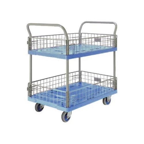 大型樹脂台車 (両ハンドル2段)立ち上が