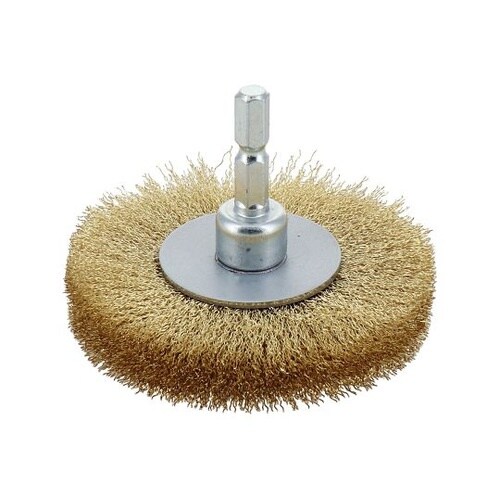 H&H 六角軸ホイールブラシ 真鍮線 7