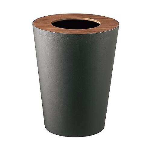 トラッシュカン リン 丸型 ブラウン 3