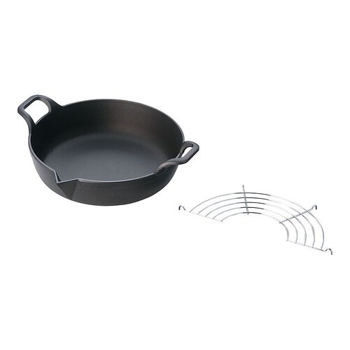 ATV6801岩鋳鉄天ぷら鍋平底25cm