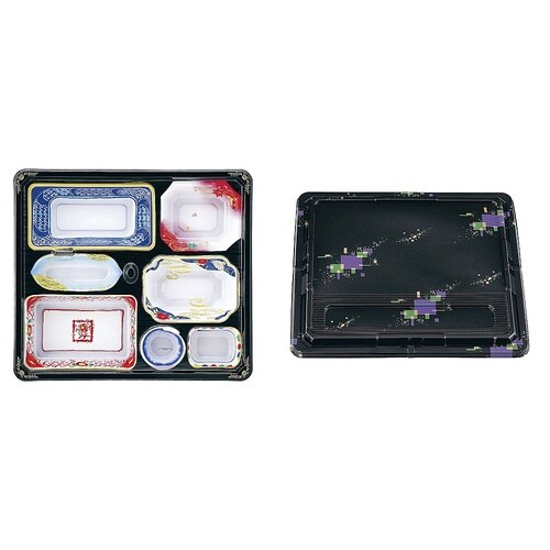 XAZ4501 会席膳セット 蓋三彩