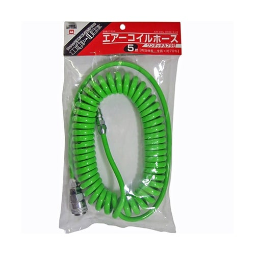 エアーコイルホース カプラ付 5m