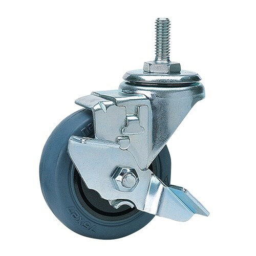 S75Q ねじ込み単独キャスター ゴム車