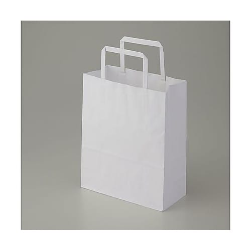 003275300手提げ紙袋平手晒白無地