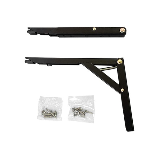 棚受 タッチポン 黒 198mm 2個入