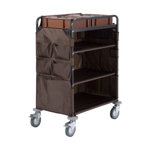 ホテルリネンワゴン M ブラウン DS−