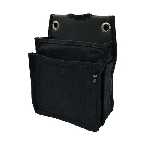極匠 小型腰袋(2段)ブラック CB−2