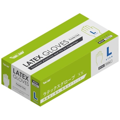 ラテックスグローブ 粉無 100枚入×2