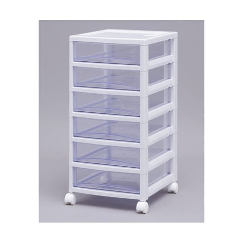 スーパークリアチェスト ホワイト/クリア