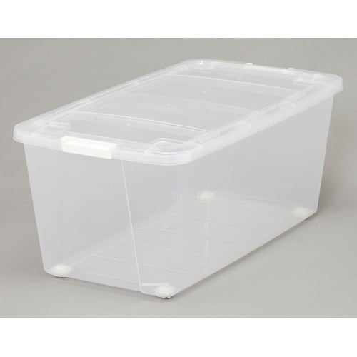 キャリーストッカー クリア/ホワイト 内